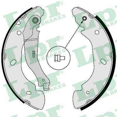 LPR 08580 Brake shoe set