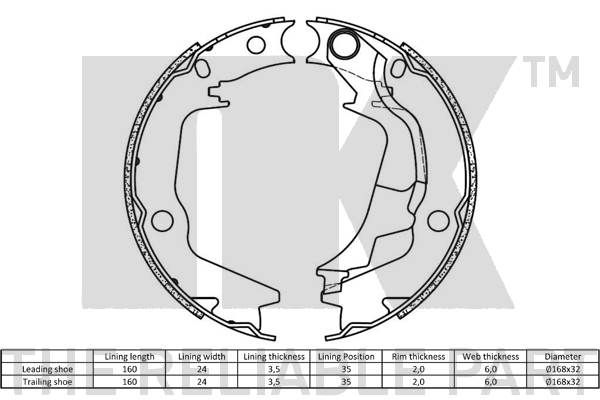Brake Shoe Set-1