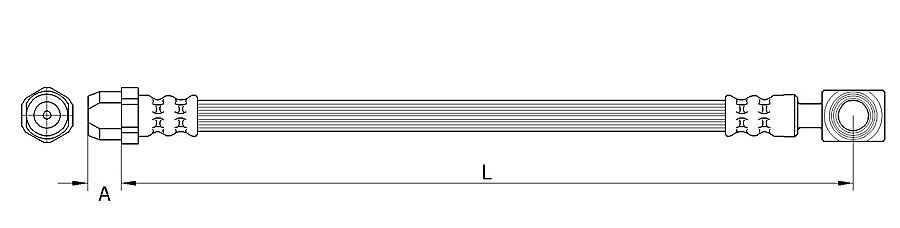 METZGER AUTOTEILE 4111437 Brake hose