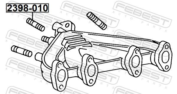 Bolt, exhaust manifold-1