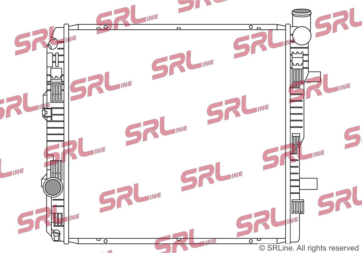 SRLINE 505408-3 Radiator, engine cooling