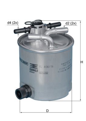 KNECHT KL 404/16 Fuel filter