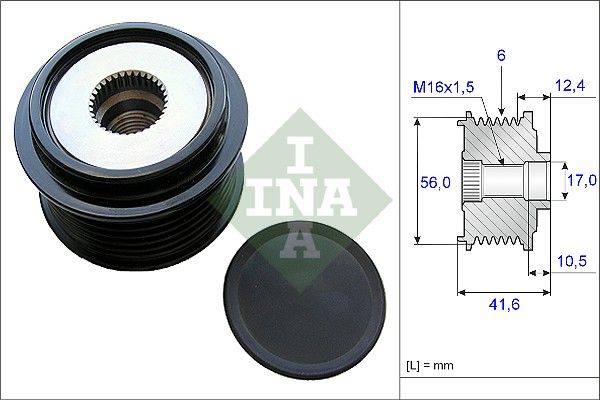 SCHAEFFLER INA 535 0210 10 Alternator freewheel clutch
