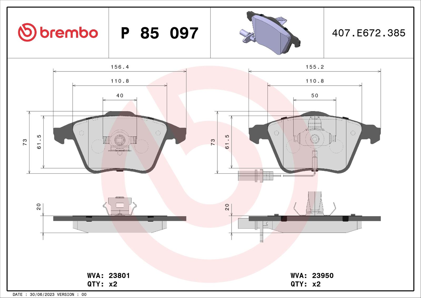 Brake Pad Set, disc brake-1