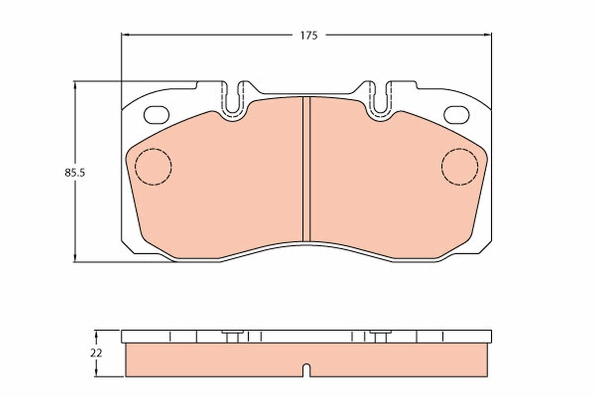 TRW GDB5068 Brake pad set, disc brake