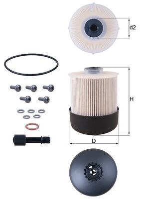 KNECHT KX 338/26D Fuel filter