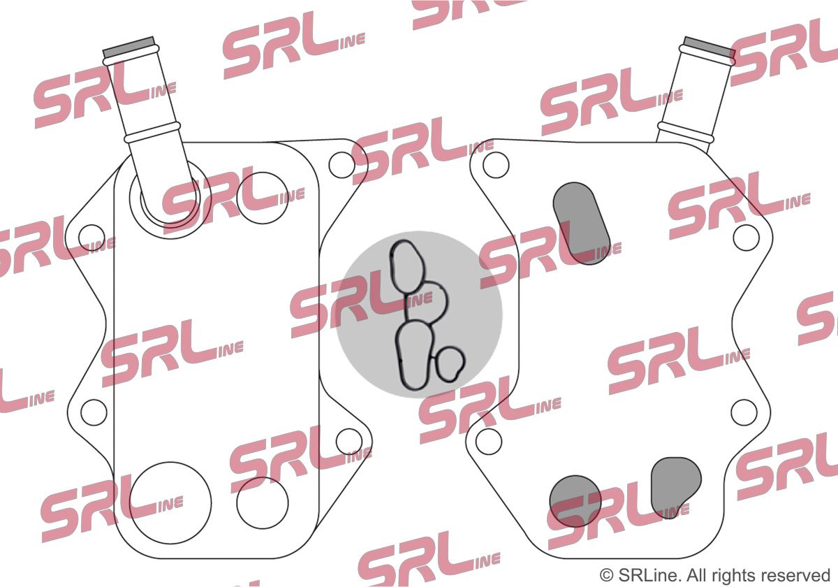 SRLINE 9513L8-1 Oil cooler, engine oil