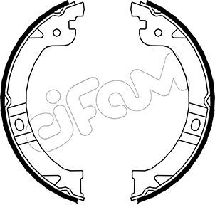 CIFAM 153-027 Brake shoe set, parking brake