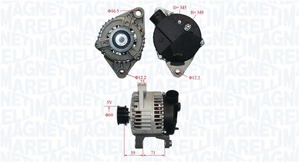 MAGNETI MARELLI 063731221010 Alternator