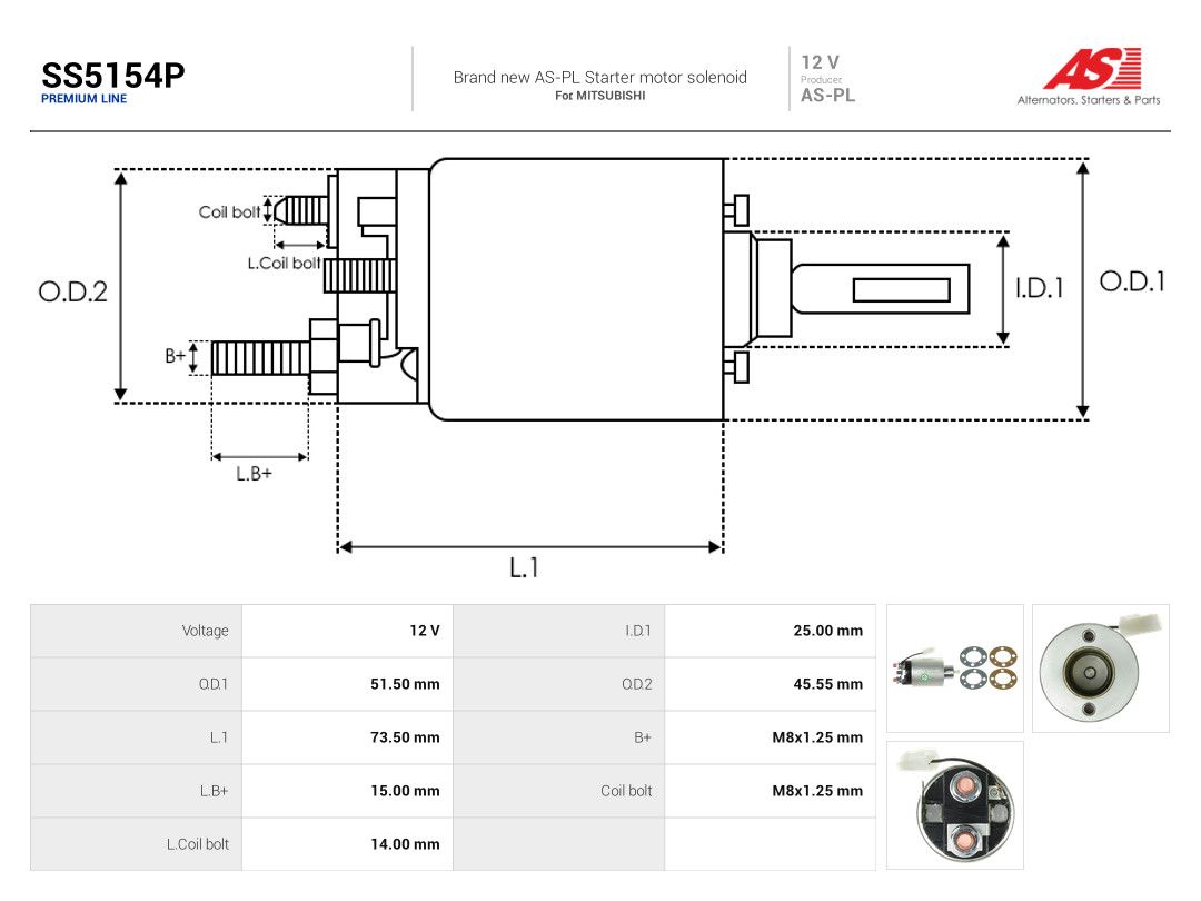 Solenoid Switch, starter-3