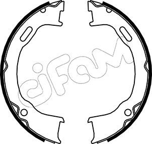 CIFAM 153-364 Brake shoe set, parking brake