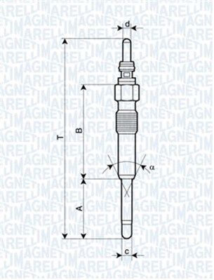 MAGNETI MARELLI 062900085304 Glow plug