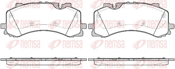 REMSA 1744.00 Brake pad set, disc brake
