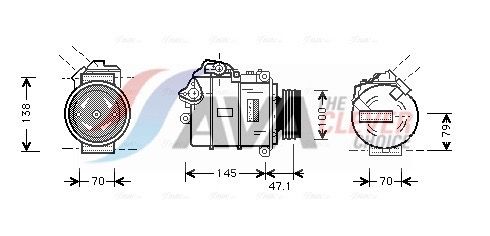 AVA CLEVER CHOICE BWAK306 Compressor, air conditioning
