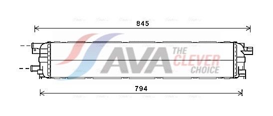AVA CLEVER CHOICE AI2366 Radiator, engine cooling