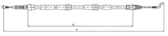 Cable Pull, parking brake-main