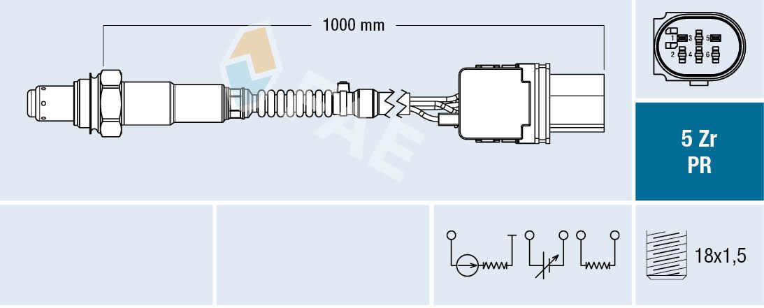 FAE 75120 Oxygen sensor