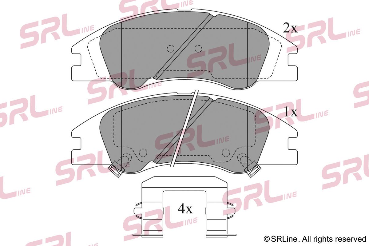 SRLINE S70-0533 Brake pad set, disc brake