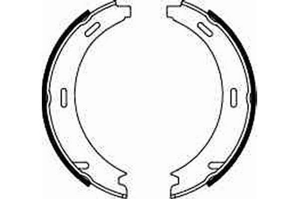 stabdžių trinkelių komplektas, stovėjimo stabdis