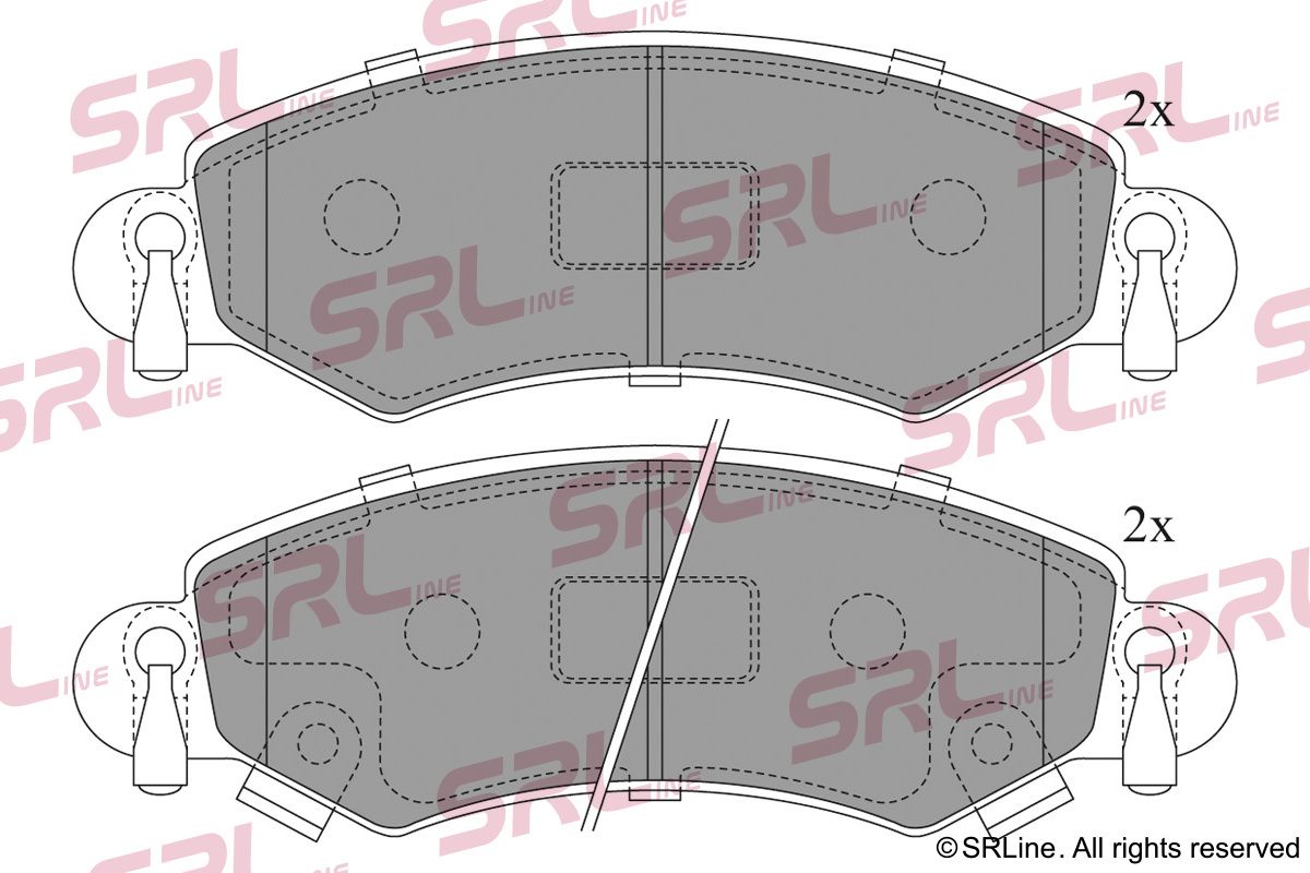 SRLINE S70-0183 Brake pad set, disc brake
