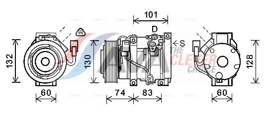 AVA CLEVER CHOICE TOAK611 Compressor, air conditioning