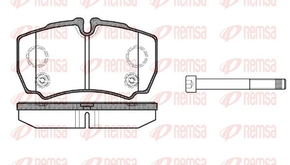REMSA 0849.10 Brake pad set, disc brake