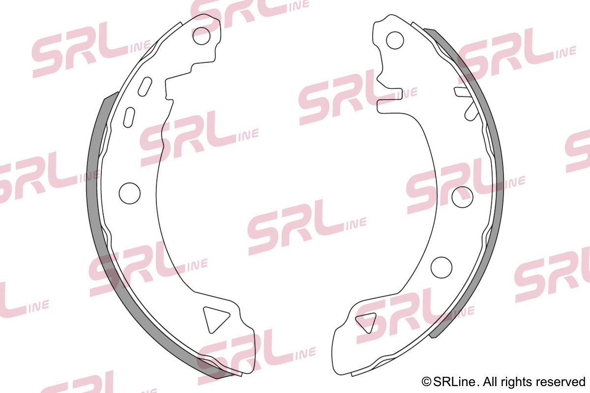 SRLINE S72-1040 Brake shoe set