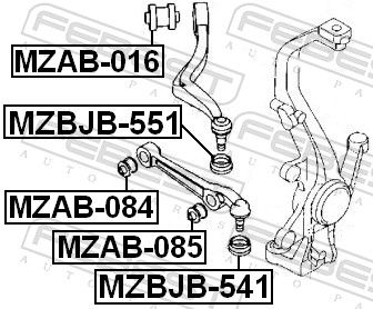 Mounting, control/trailing arm-1