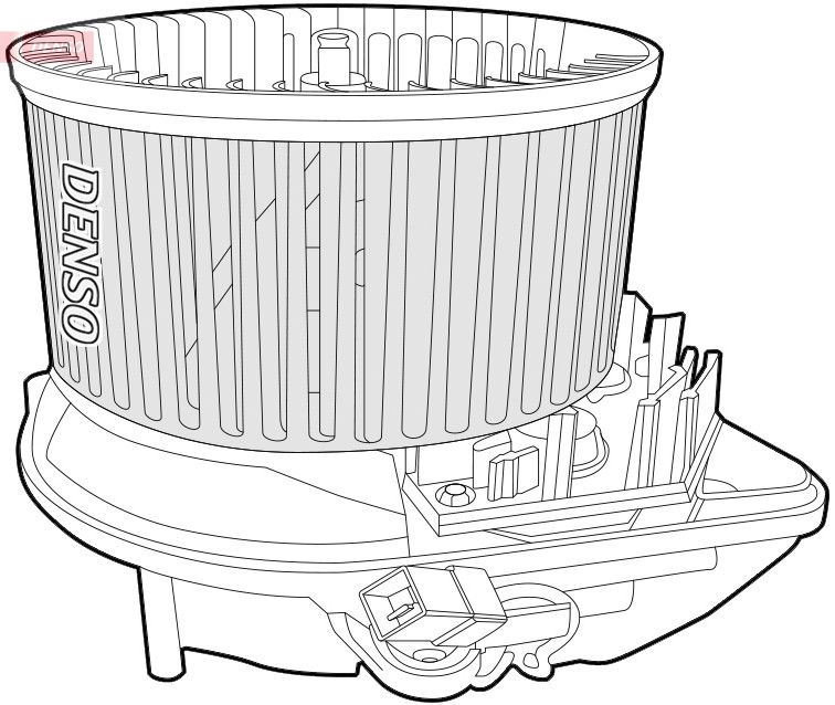 DENSO DEA07015 Interior blower