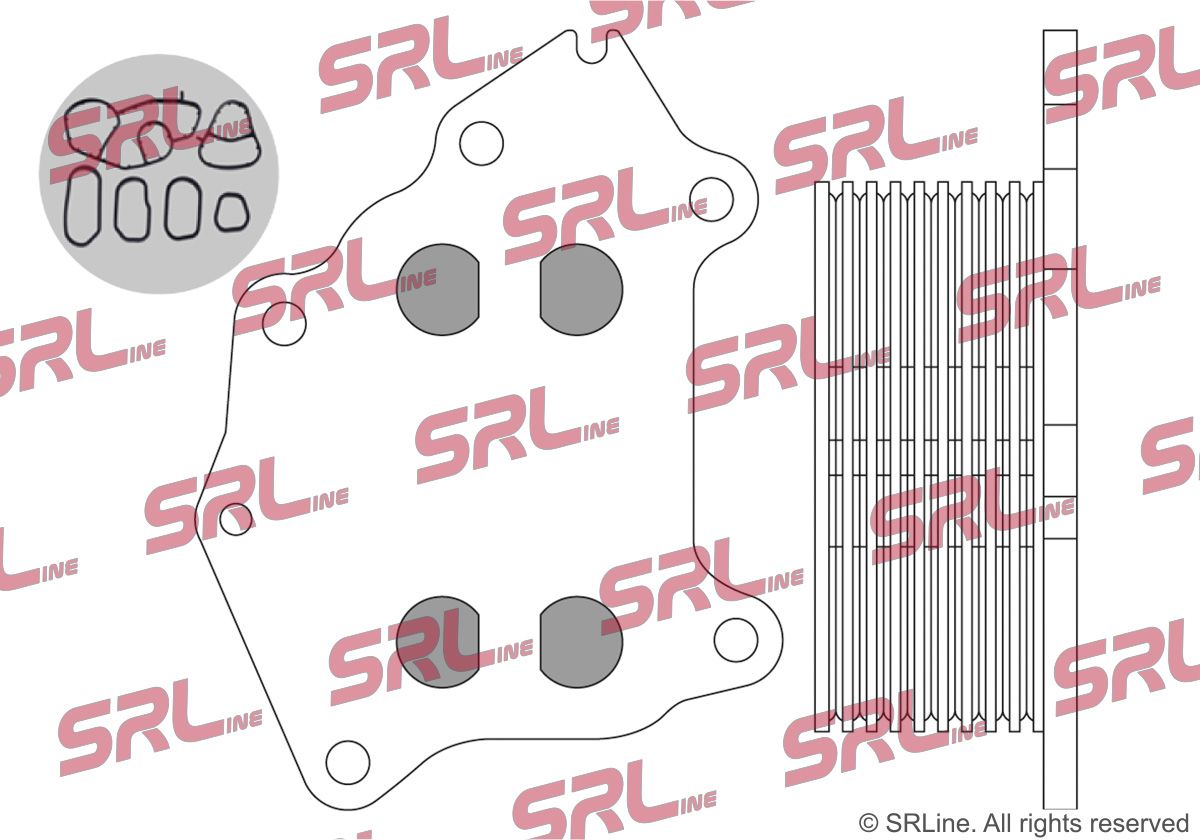 SRLINE 5102L8-1 Oil cooler, engine oil