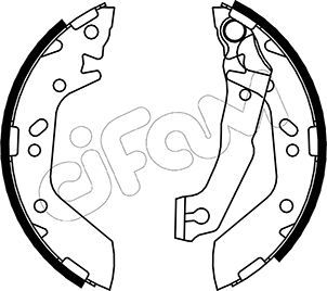 CIFAM 153-170 Brake shoe set