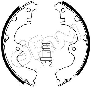 CIFAM 153-425 Brake shoe set