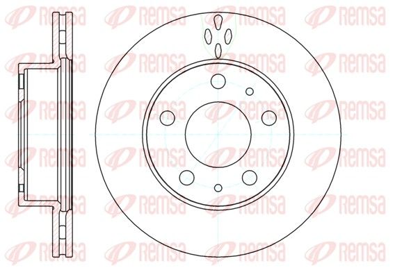REMSA 61204.10 Brake disc