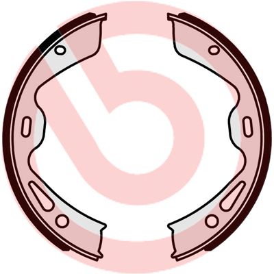 BREMBO S 65 504 Brake shoe set, parking brake