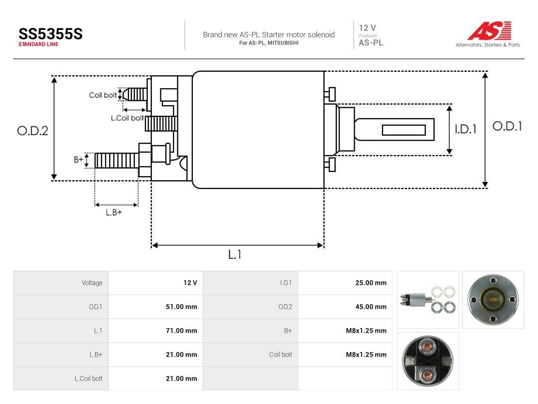 Solenoid Switch, starter-3