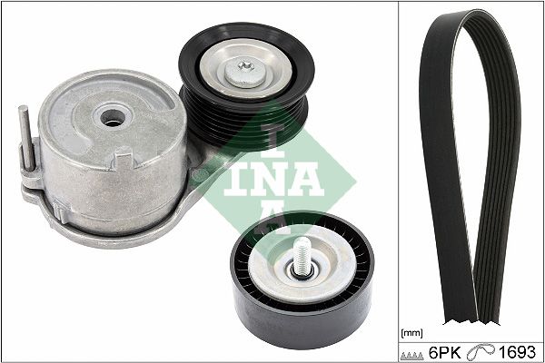 SCHAEFFLER INA 529 0562 10 V formos rumbuotas diržas, komplektas