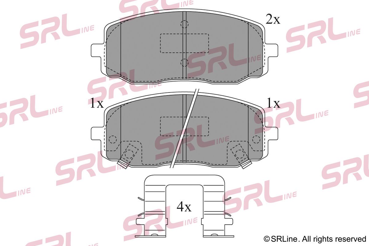 SRLINE S70-0332 Brake pad set, disc brake