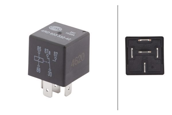 HELLA 4RD 933 332-421 Relė, pagrindinė srovė