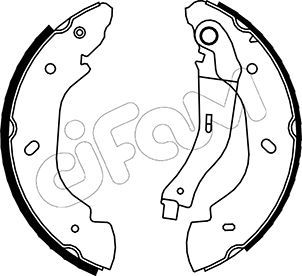 CIFAM 153-135 Brake shoe set