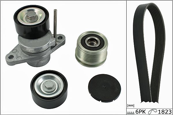 HEPU 20-1856 V-ribbed belt set