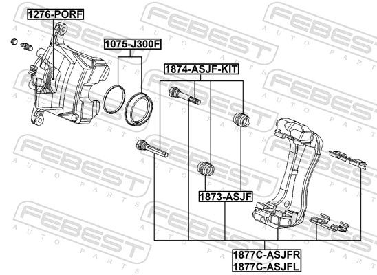 Guide Bolt, brake caliper-1
