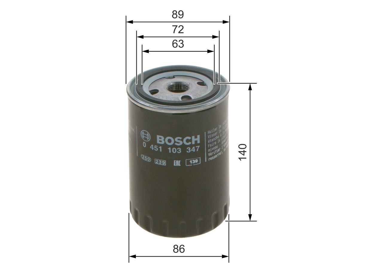 BOSCH 0 451 103 347 Oil filter
