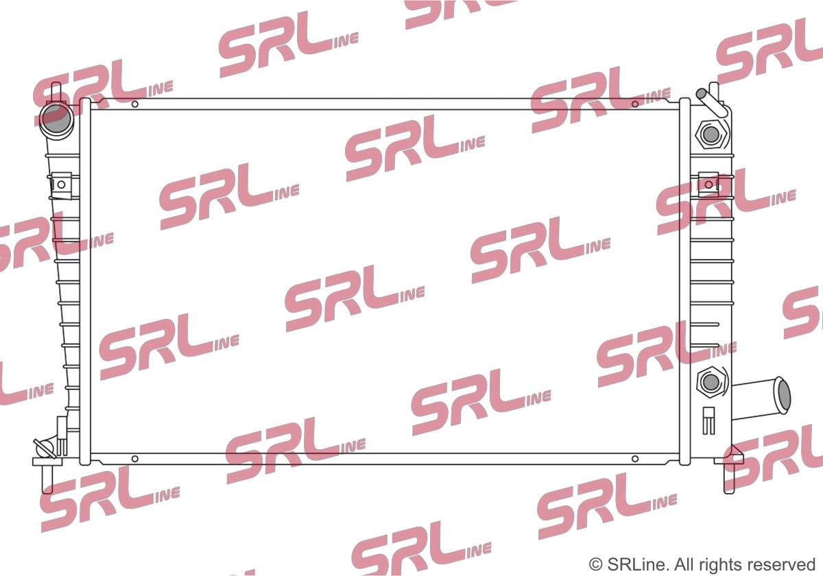 SRLINE 652308-5 Radiator, engine cooling