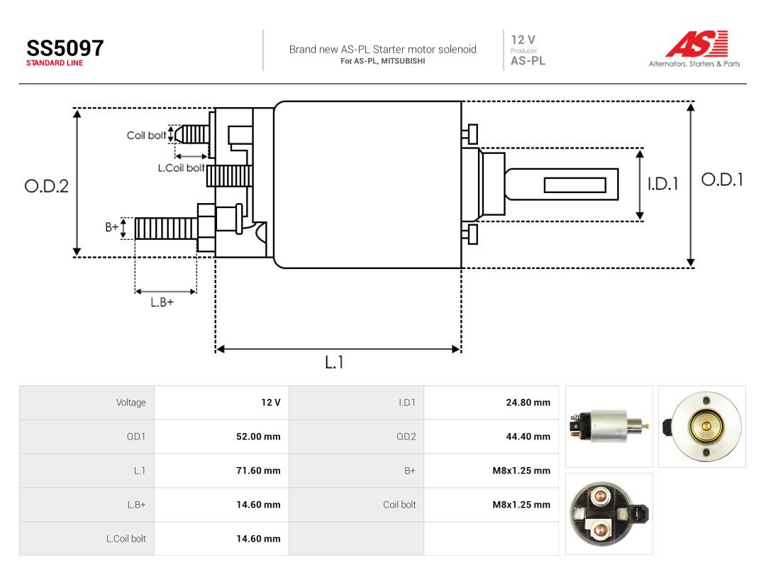 Solenoid Switch, starter-3