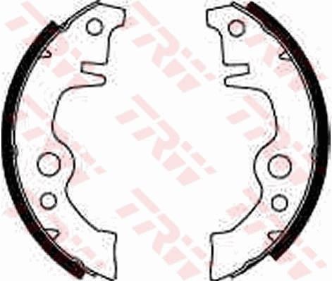 TRW GS8021 Brake shoe set