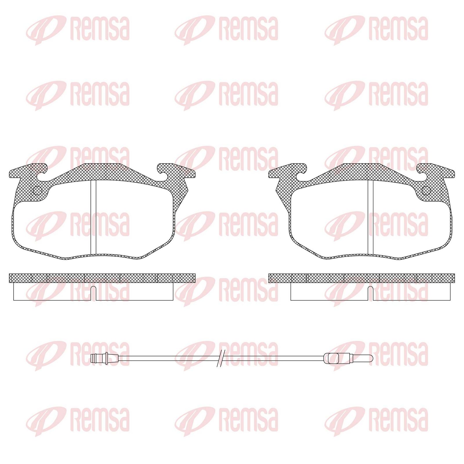 REMSA 0192.12 Brake pad set, disc brake