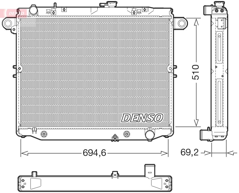 DENSO DRM50148 Radiator, engine cooling