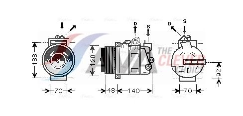 AVA CLEVER CHOICE MSAK393 Compressor, air conditioning