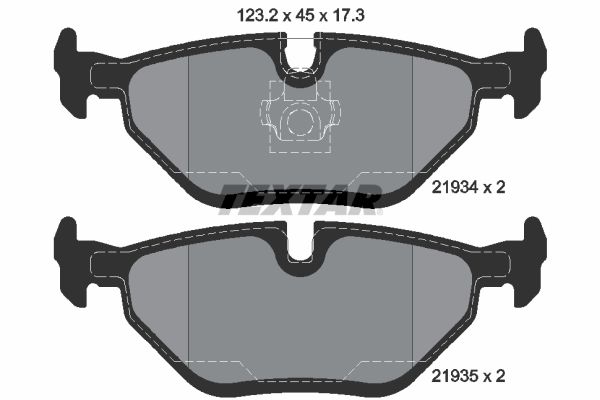 TEXTAR 2193402 Brake pad set, disc brake