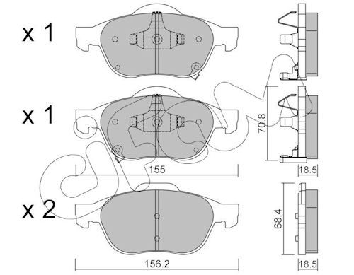 Brake Pad Set, disc brake